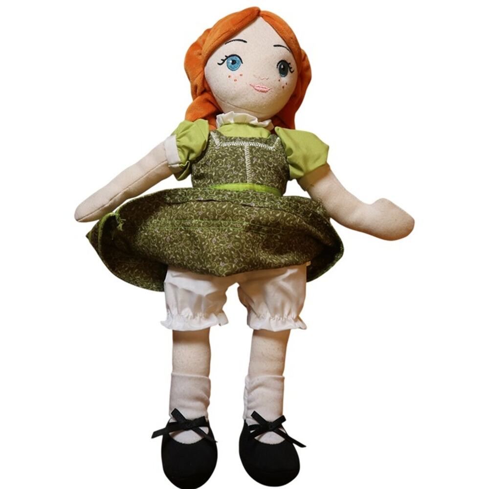 Disney Theatrical Group Rag Doll Red Braids Green Dress 18" Plush Soft Doll - Picture 4 of 6